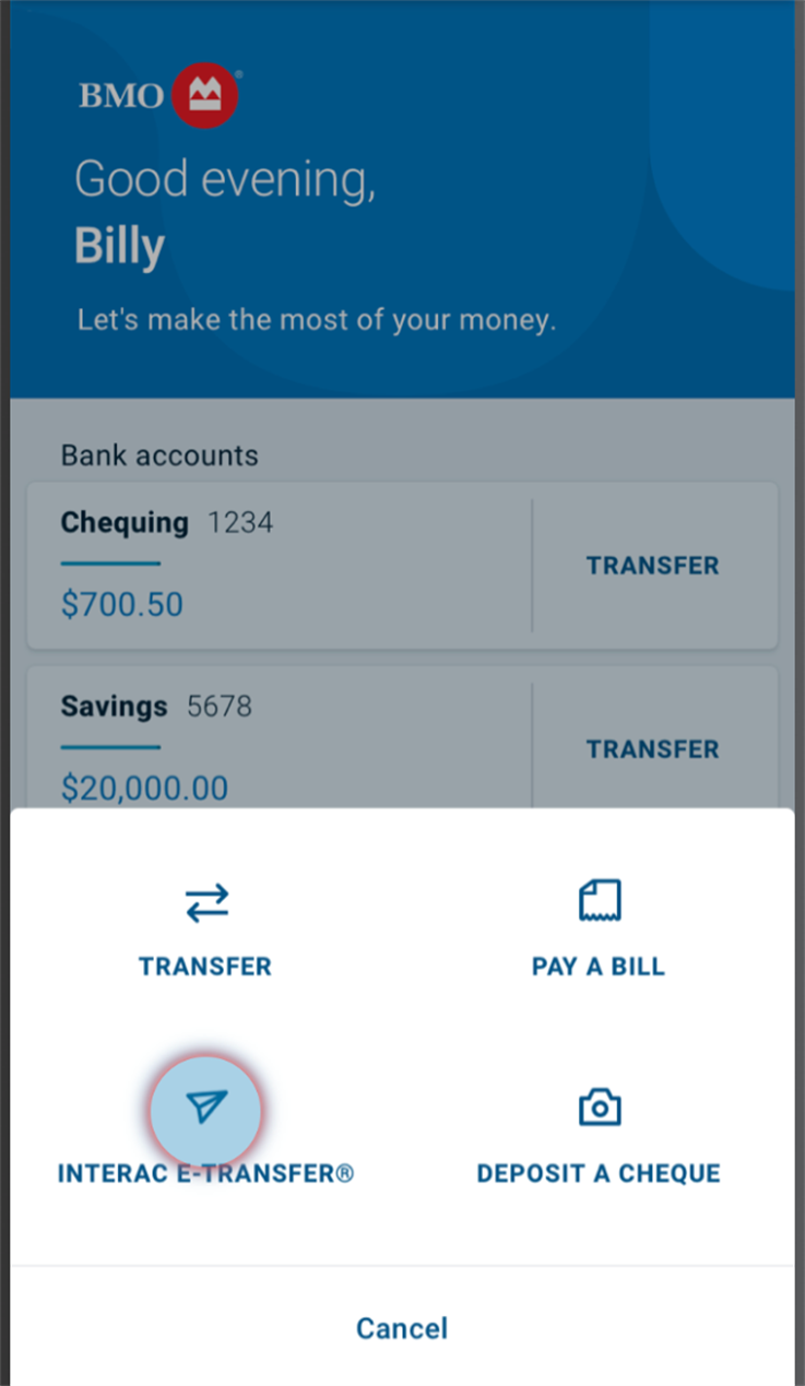 E Transfer App Canada