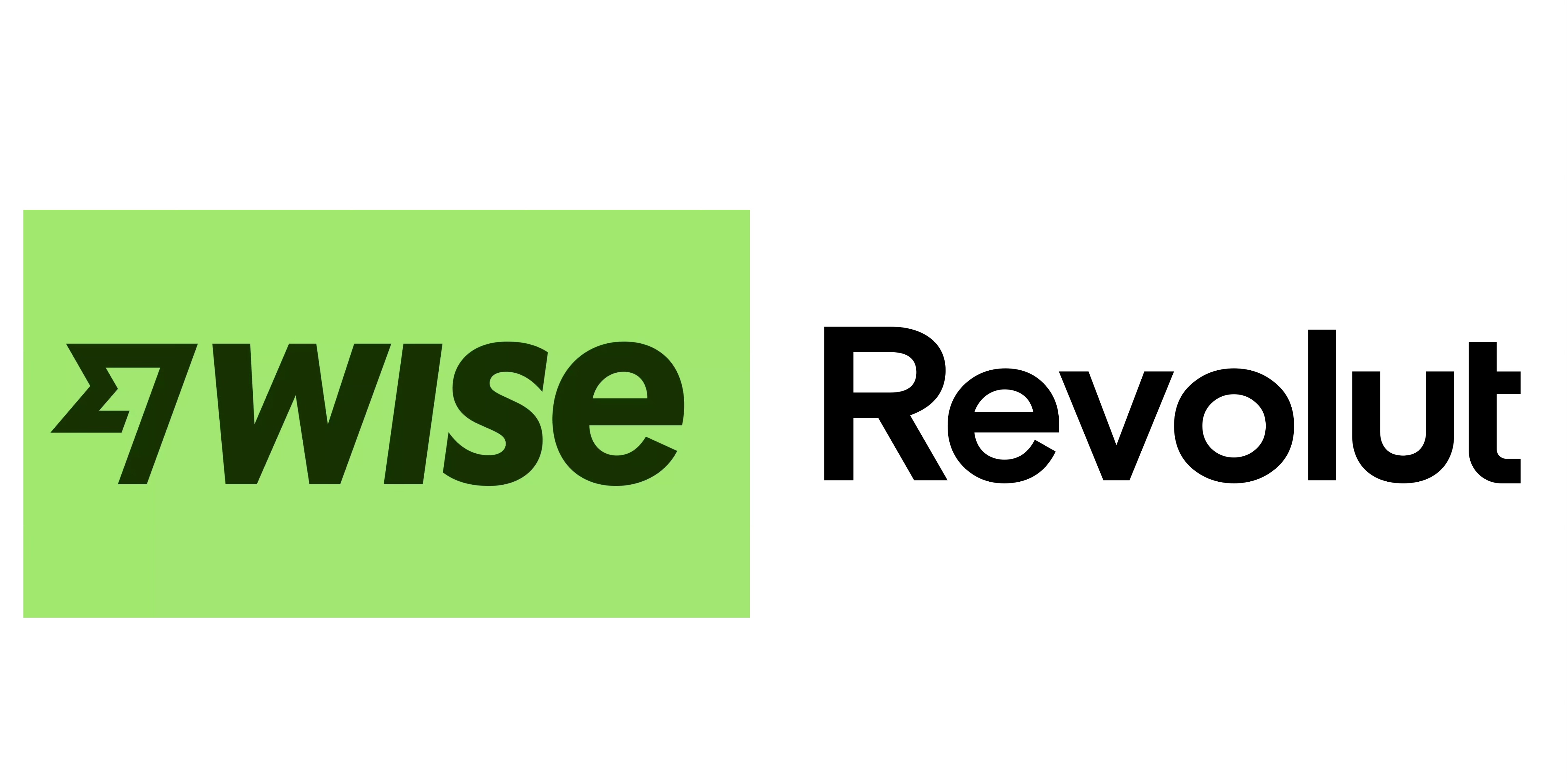 Wise vs Revolut logo comparison 2025