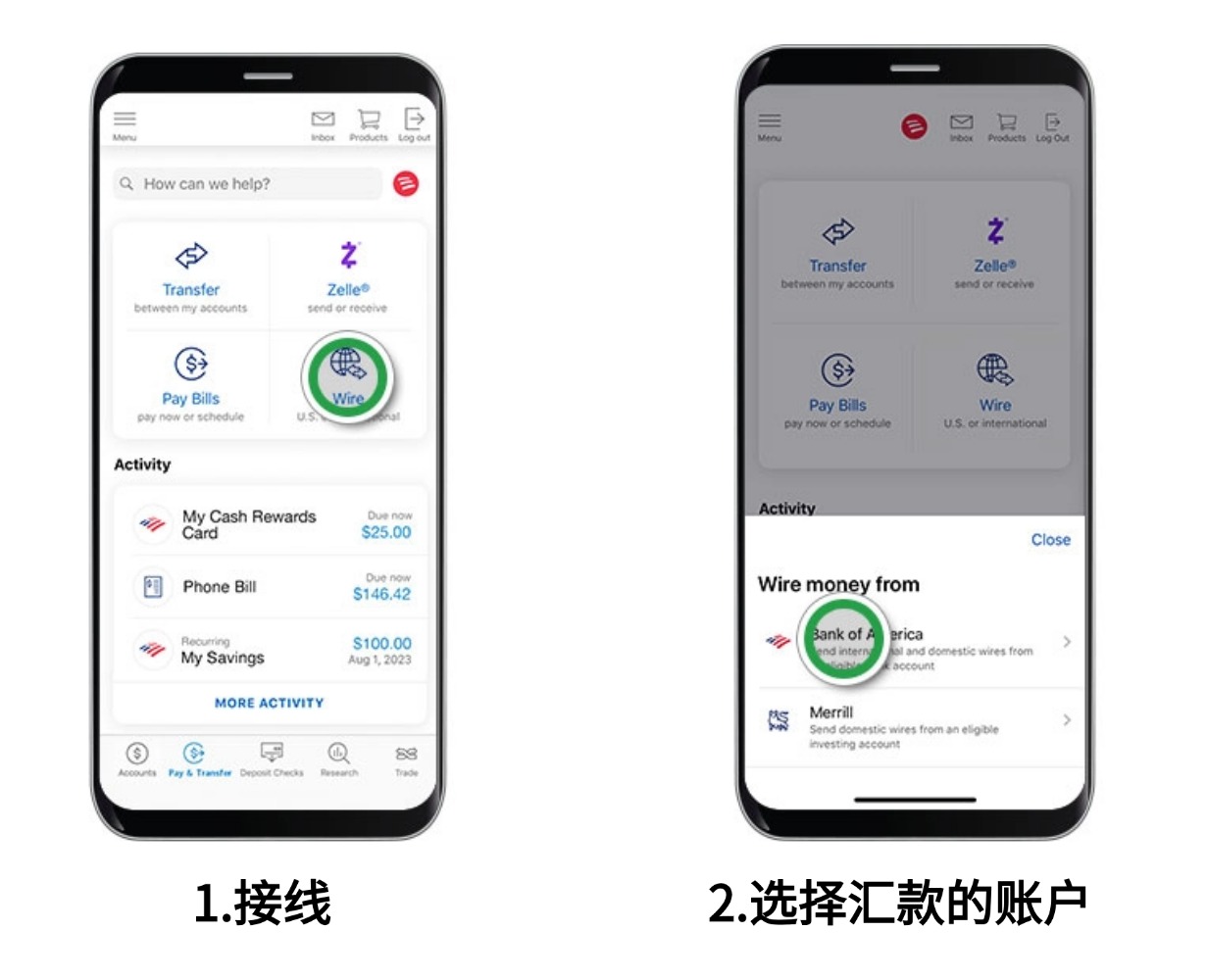 熊猫速汇】Bank of America-Wire转账支付教程